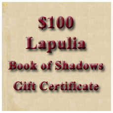Lapulia Book of Shadows Gift Certificate