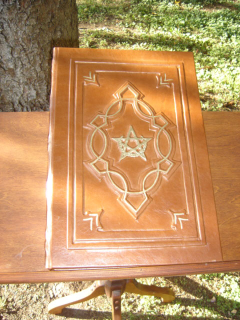 Blank Alchemist's Dream Book of Shadows with Pentacle