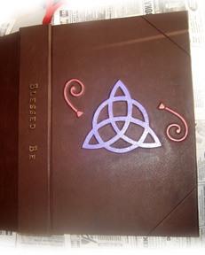 Blank Triquetra Blessed Be Book of Shadows