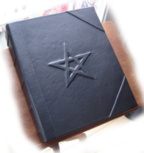 Witches' Pentacle Book of Shadows, Brown, Large 11.5x14.5, Filled With Content